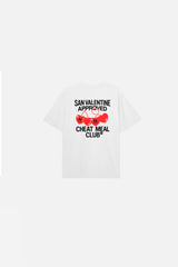 CHEAT MEAL CLUB - Oversize Tee White