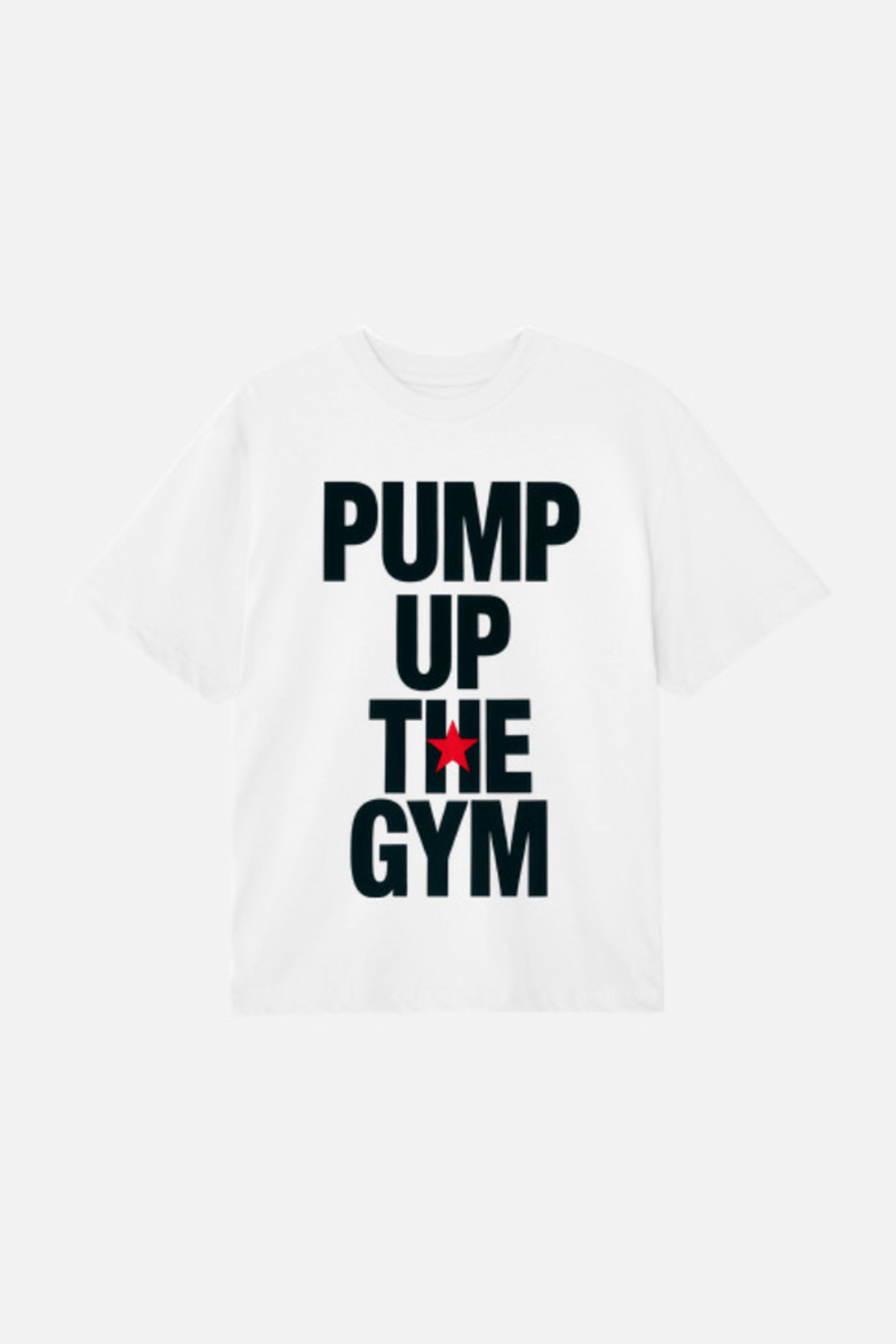 PUMP UP OVERSIZE T-SHIRT WHITE