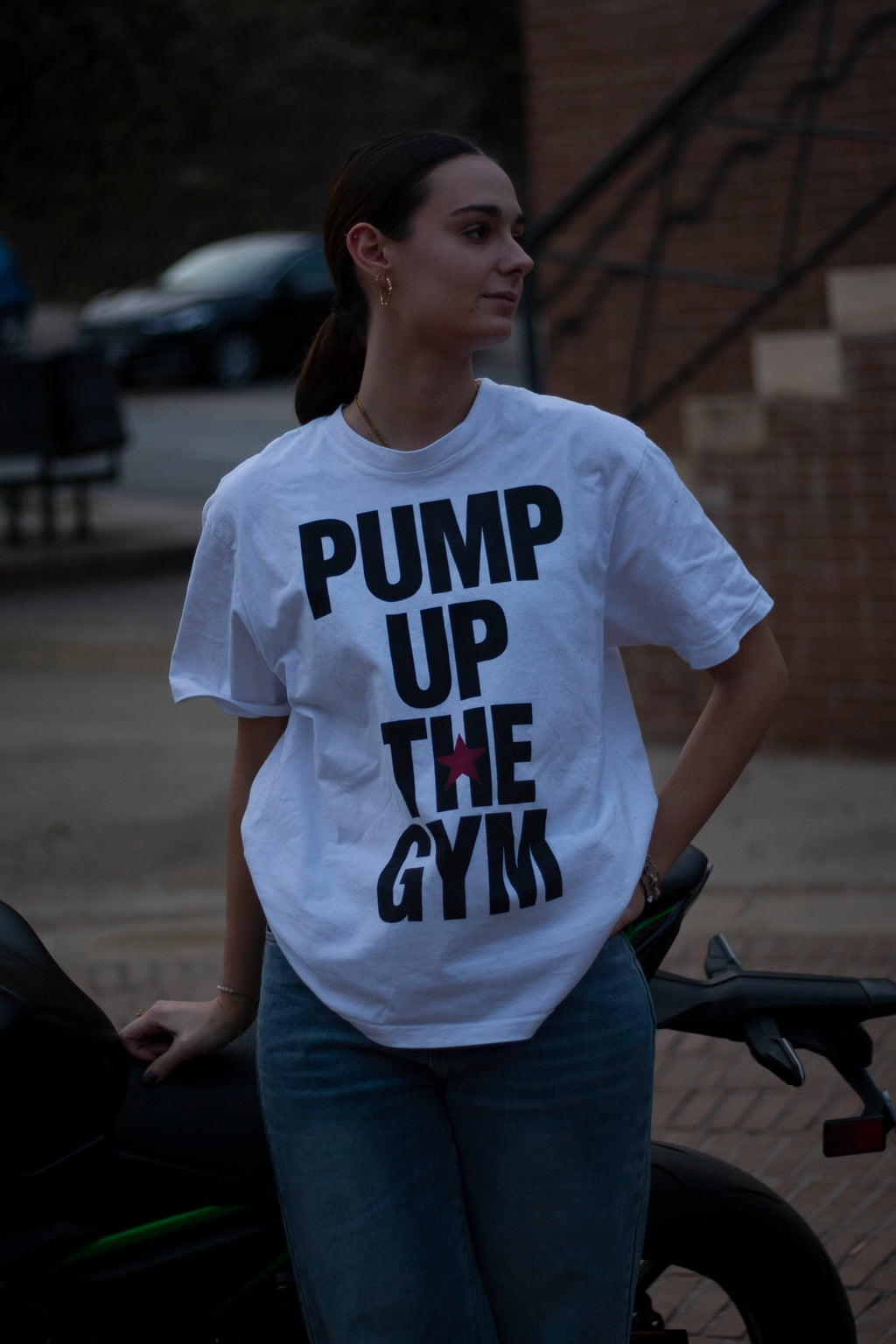 Camiseta Oversize PUMP UP - Blanca
