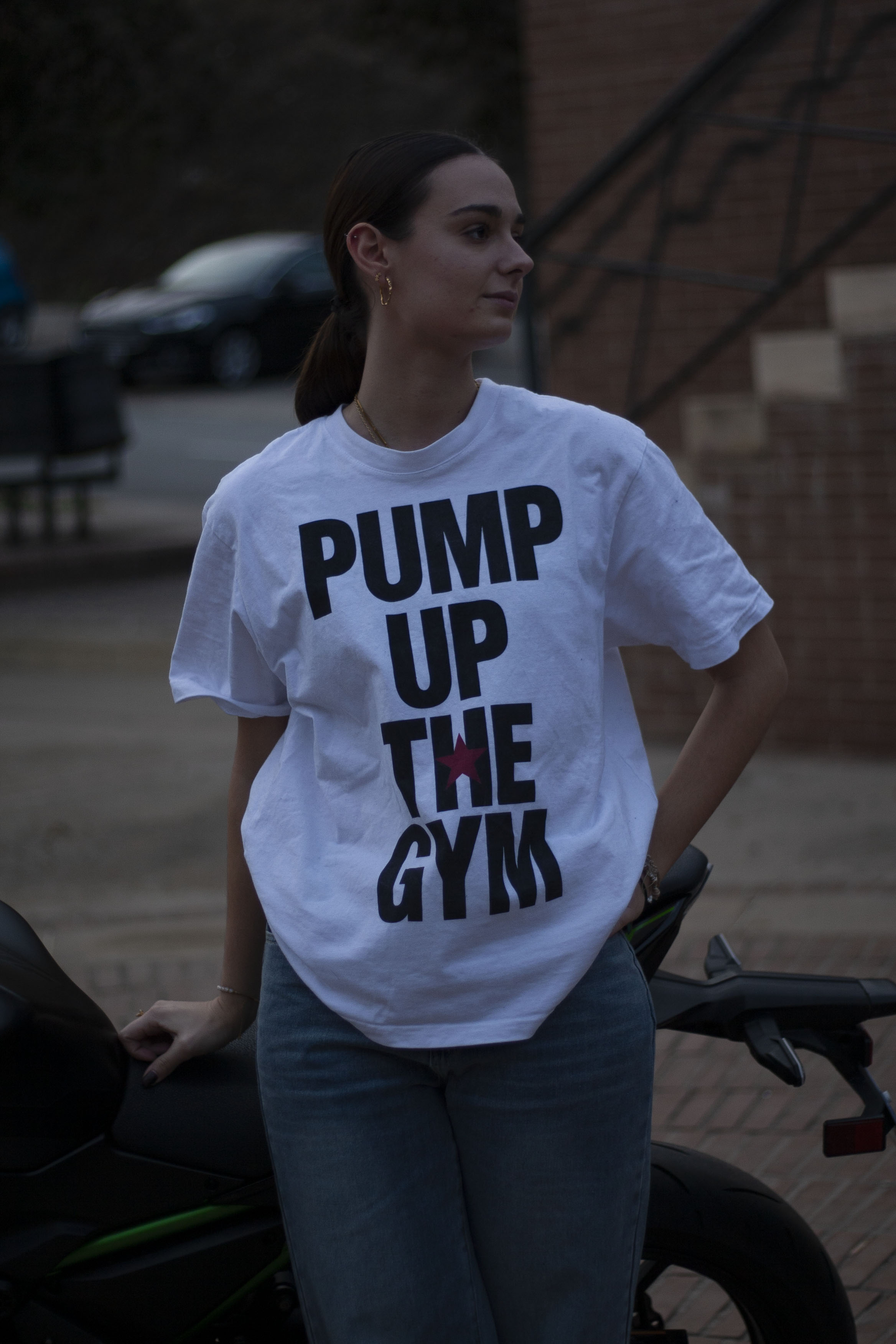 Camiseta Oversize PUMP UP - Blanca