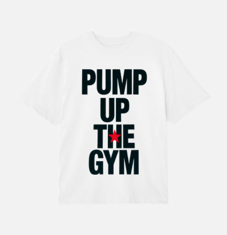 Camiseta Oversize PUMP UP - Blanca