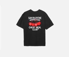 CHEAT MEAL CLUB OVERSIZE T-SHIRT BLACK